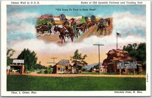 Old Spanish Fortress And Trading Post Glorietta Pass New Mexico NM Postcard