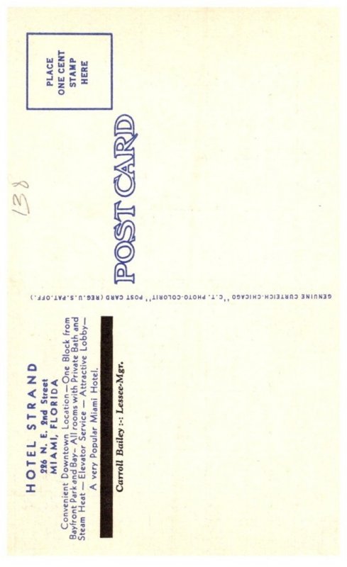 Florida Miami Beach , Hotel Strand