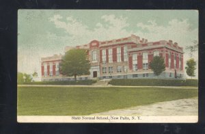 NEW PALTZ NEW YORK NY STATE NORMAL SCHOOL BUILDING VINTAGE POSTCARD 1912