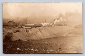 J87/ East Palestine Ohio RPPC Postcard c1910 State Line Coal Mine Co 845
