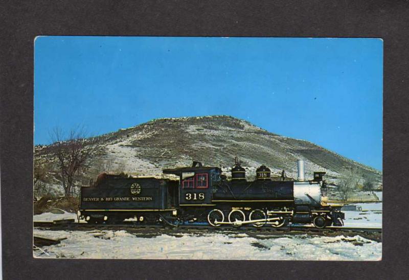 CO Narrow Gauge Florence Cripple Creek Railroad Train Golden Colorado Postcard