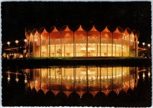 c1970s Tempe, AZ Night Grady Gammage Memorial Auditorium University 4x6 PC M13