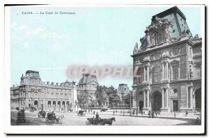 Postcard Old Paris Court of the Carrousel