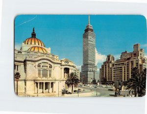 Postcard La Torre Latinoamericana Mexico City Mexico