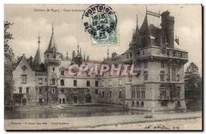 Postcard Old Chaetau Vigny Inner Court