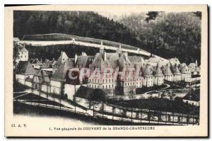 Old Postcard General view of the Convent of the Grande Chartreuse