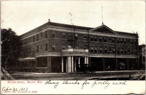 Postcard Hilton Hotel in Beloit, Wisconsin