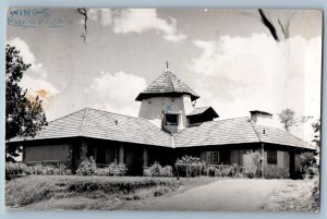 Malaysia Postcard View of Wing-S Bungalow c1910 Antique Posted RPPC Photo