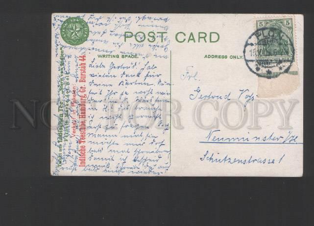 076921 BURMA Great Pagoda Rangoon & advertising Vintage PC