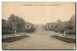 Old Postcard Compiegne Chateau Park to the Beaux Monts