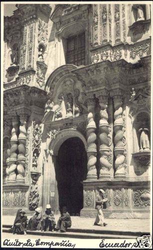 ecuador, QUITO, La Compañia, Church (1940s) RPPC