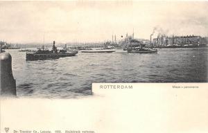B4662 Netherland Rotterdam Maas panorama  front/back scan