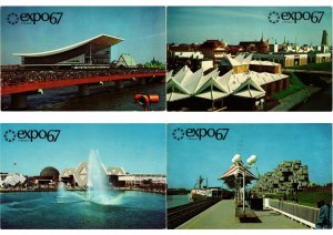 EXPOSITION 1967 CANADA MONTREAL 148 Vintage Postcards with DUPLICATES (L5660)