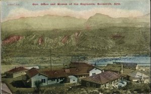 Roosevelt Arizona AZ Birdseye Gov. Office & Engineers Home c1910 Postcard