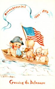 Bicentennial 1776-1976 Kewpies Crossing The Delaware