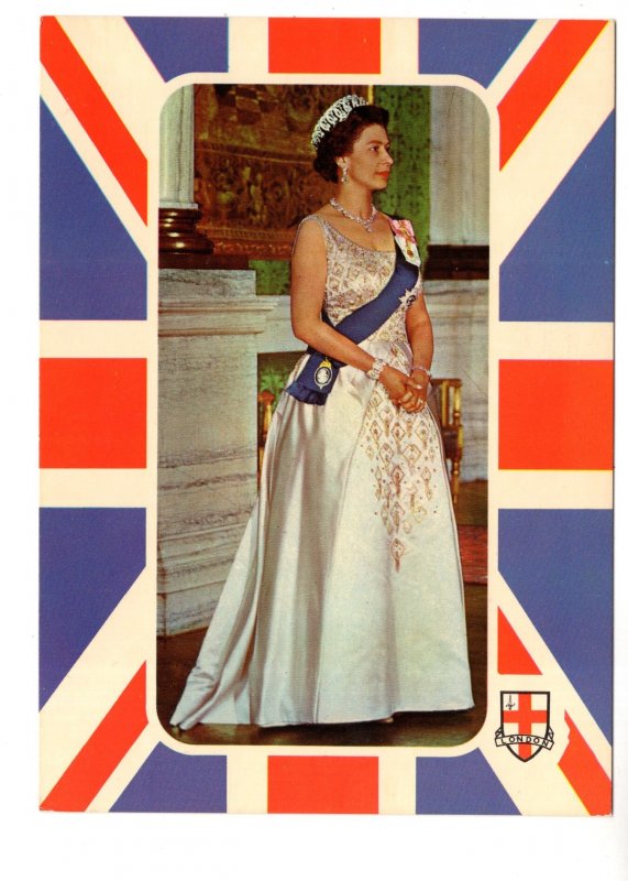 Queen Elizabeth, Union Jack Flag,  White Drawing Room