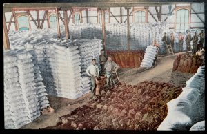 Vintage Postcard 1907-1915 Flour Mill Interior, Stockton, California (CA)