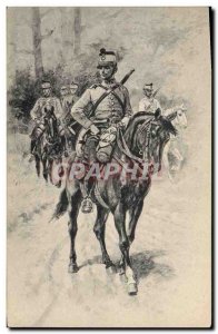 Former Army Officer Postcard Horse