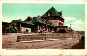 Union Station Springfield Massachusetts MA Unused 1900s UNP UDB Postcard