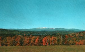 Postcard The White Mountains Showing Snow-Capped Mt. Washington New Hampshire NH