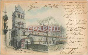 Old Postcard Lyon the church Arnay