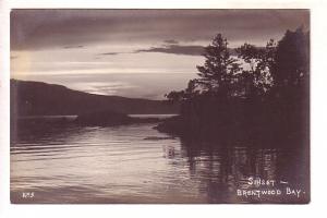 Sunset, Brentwood Bay, Vancouver Island, British Columbia Real Photo