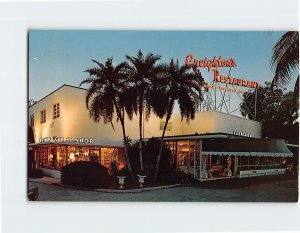 Postcard Creighton's Restaurant Fort Lauderdale Florida USA