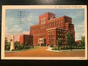 Vintage Postcard 1954 Toledo Hospital Toledo Ohio (OH)