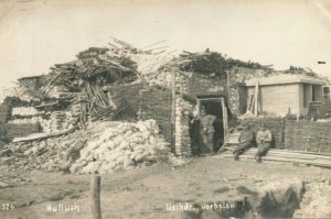 c1910 RPPC WW1 German Troop Head Quarter Hulluch France Vintage Postcard P113 