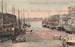 Canada, New Brunswick, Saint John, Market Slip, Low Water