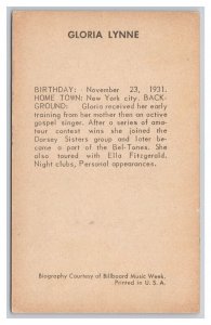 Arcade Card Gloria Lynne