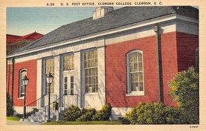 Clemson College US Post Office Clemson, South Carolina  