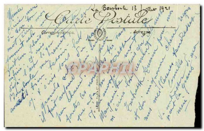 La Bourboule Postcard Old Hydrotherapy Source choussy Perriere