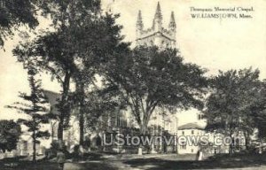Thompson Memorial Church - Williamstown, Massachusetts MA Postcard