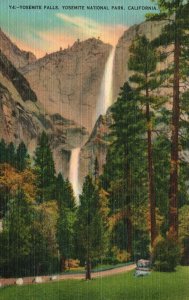 Vintage Postcard Yosemite Falls Yosemite National Park California Nature Tone