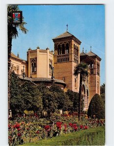 Postcard Mudejar Palace, Seville, Spain