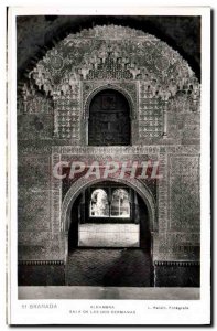 Postcard Old Granada Alhambra Sala de las Dos Hermanas