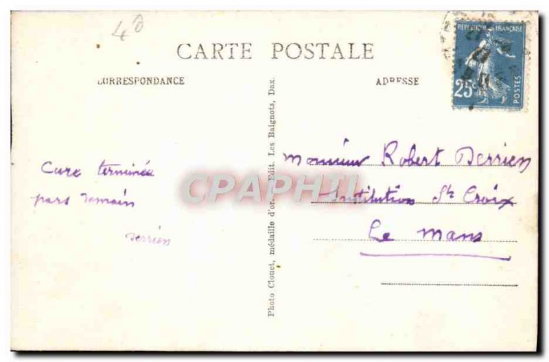 Postcard Old Dax Fountain Hot Hitch Horses