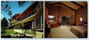 LAKE DELTON, Wisconsin Dells WI~ Roadside KAHLER'S INN TOWNE MOTEL Long Postcard