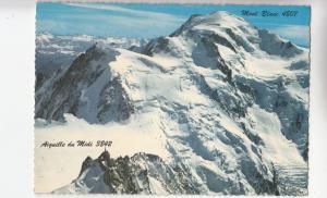 BF21440 sommet du mont blanc en bas a gauche l aiguill  france  front/back image