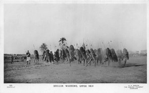 US5411 shulluk warriors upper nile military types real photo sudan africa