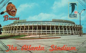 Vintage Postcard 1967 View of Multimillion Dollar Sports Stadium Atlanta Georgia