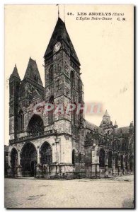 Les Andelys Old Postcard L & # 39eglise Notre Dame