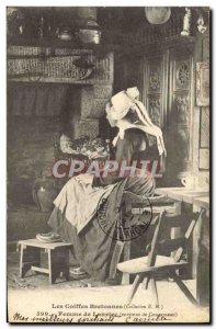 Old Postcard Folklore woman Lanriec surroundings Concarneau