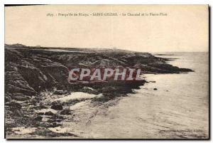 Old Postcard Presqu'ile Rhuys Saint Gildas Le Charnial and Peter Plate
