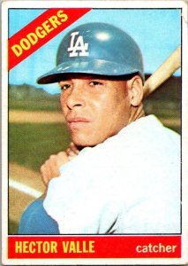 1966 Topps Baseball Card Hector Valle Los Angeles Dodgers sk2037