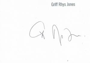 Griff Rhys Jones Not The Nine O Clock News Hand Signed Official Card