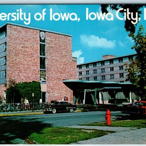 c1960s Iowa City IA Burge Hall Dormitory Dorm University of Iowa Hawkeye PC A236