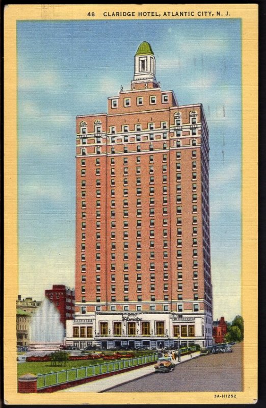 32120) New Jersey ATLANTIC CITY Claridge Hotel - pm1959 - LINEN