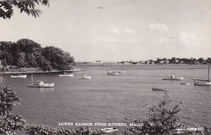 Maine Lower Harbor From Kittery Real Photo RPPC